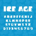 Image showing all characters available in the Ice Age Mammoth Sid Animated Movie font created by FontMaze.