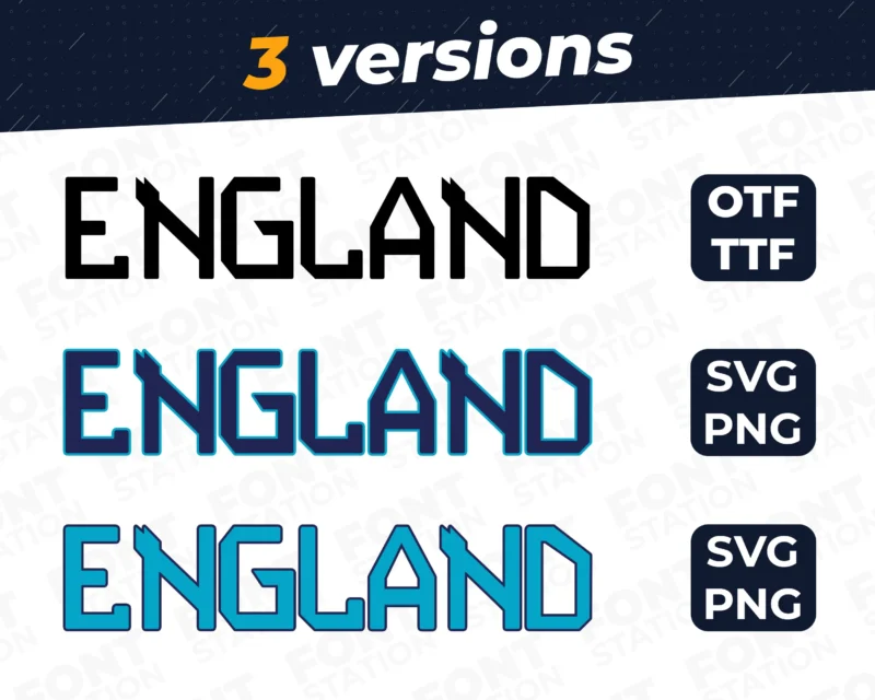 England Football Font - World Cup 2022 - Image 2