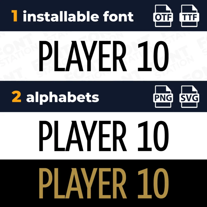 Germany Soccer Font - World Cup 2022 - Image 3