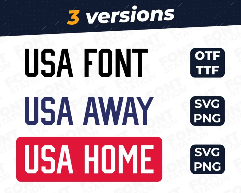 US Soccer Font - World Cup 2022 - Image 2