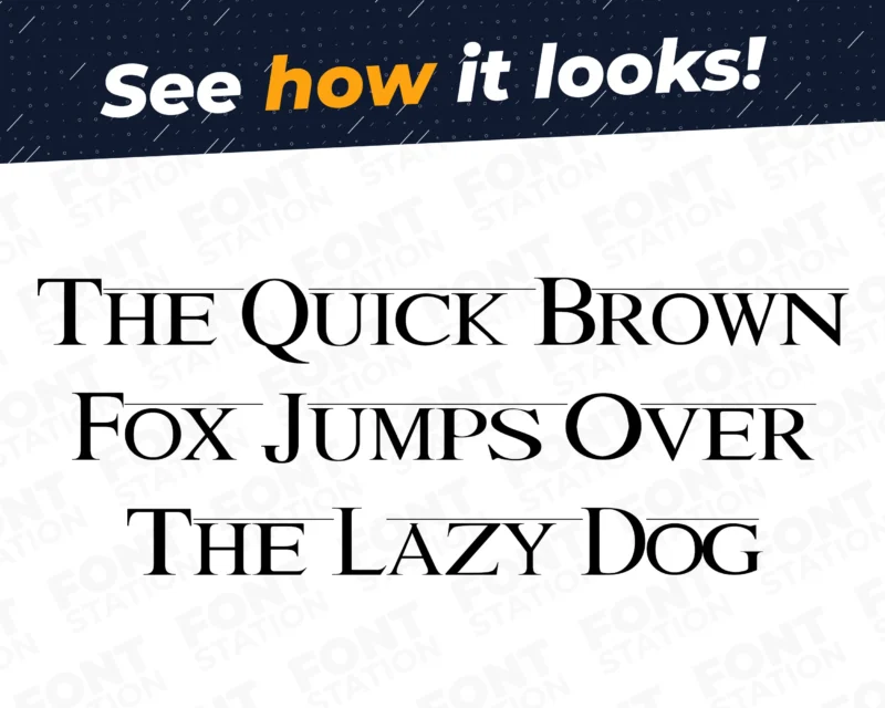 A complete showcase image of the Lion King font, featuring the text 'The quick brown fox jumps over the lazy dog' to display every letter of the alphabet.