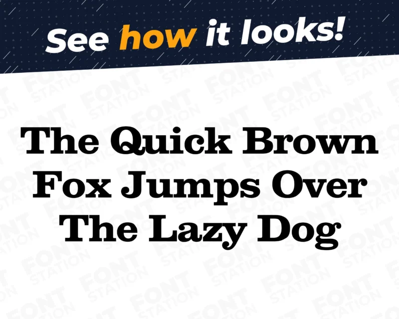 A complete showcase image of the Volvo Cars font, featuring the text 'The quick brown fox jumps over the lazy dog' to display every letter of the alphabet.