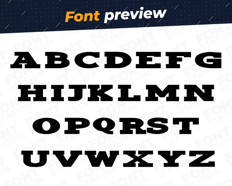 Image showing all characters available in the Honda font created by FontMaze.