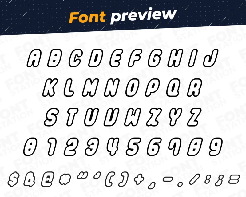 Image showing all characters available in the Lego Bricks font created by FontMaze.