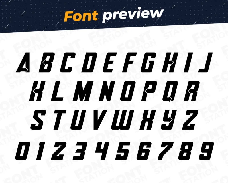 Image showing all characters available in the Avengers Marvel Superhero Movie font created by FontMaze.