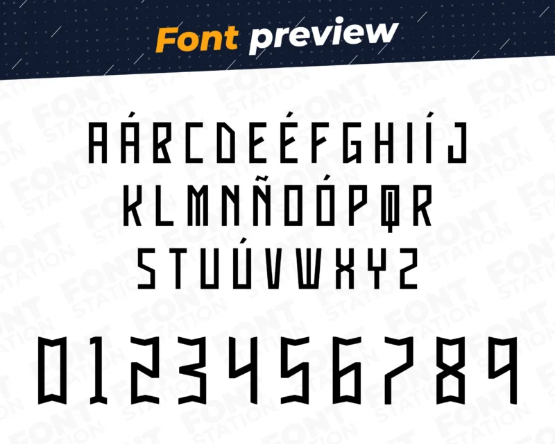 Image showing all characters available in the Brazil Jersey font created by FontMaze.