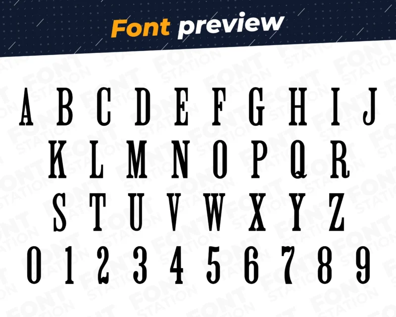 Image showing all characters available in the Peaky Blinders font created by FontMaze.