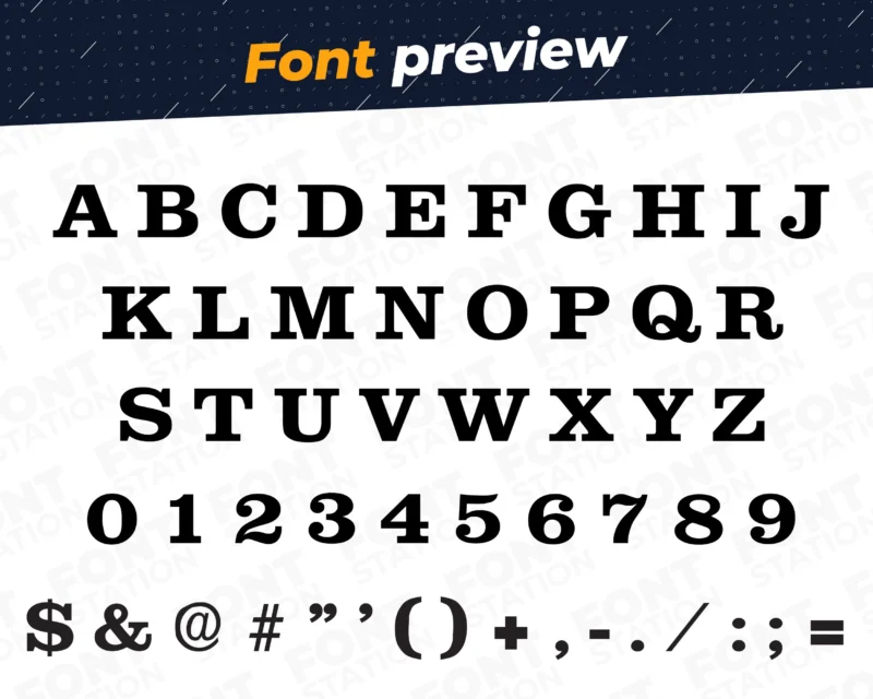 Image showing all characters available in the Volvo Cars font created by FontMaze.