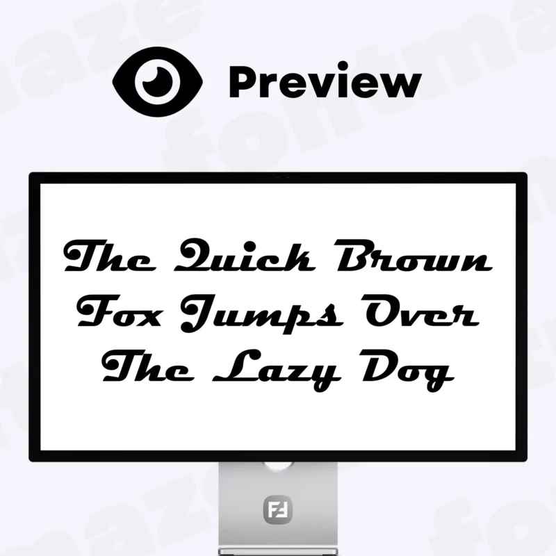 Showcase of the Cars font using the sentence 'The quick brown fox jumps over the lazy dog' to display the full alphabet.
