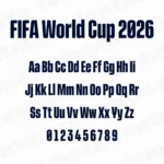 FIFA World Cup 2026 Football Font 9 undefined